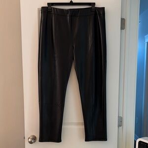 Ambiance Black Faux Leather Pants